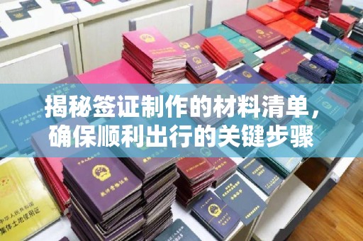 远安揭秘签证制作的材料清单，确保顺利出行的关键步骤