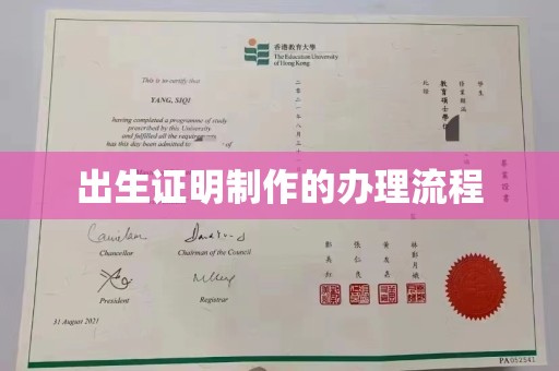 远安出生证明制作的办理流程
