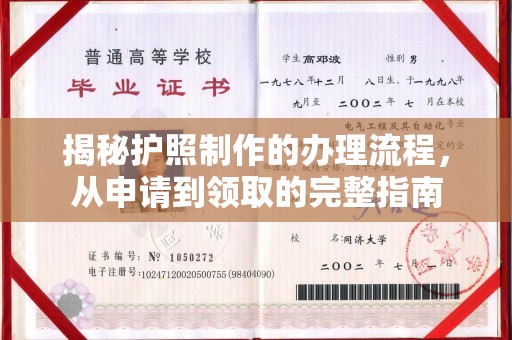远安揭秘护照制作的办理流程，从申请到领取的完整指南