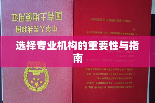 远安选择专业机构的重要性与指南