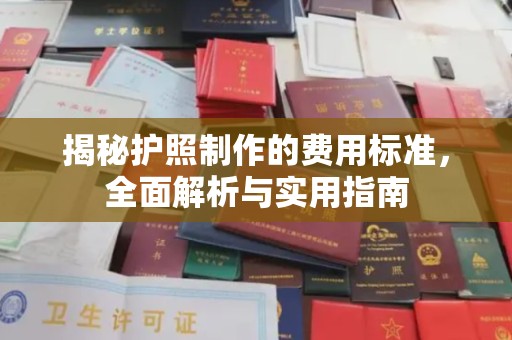 远安揭秘护照制作的费用标准，全面解析与实用指南